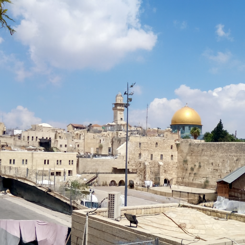 The Western Wall and the Dome of the Rock